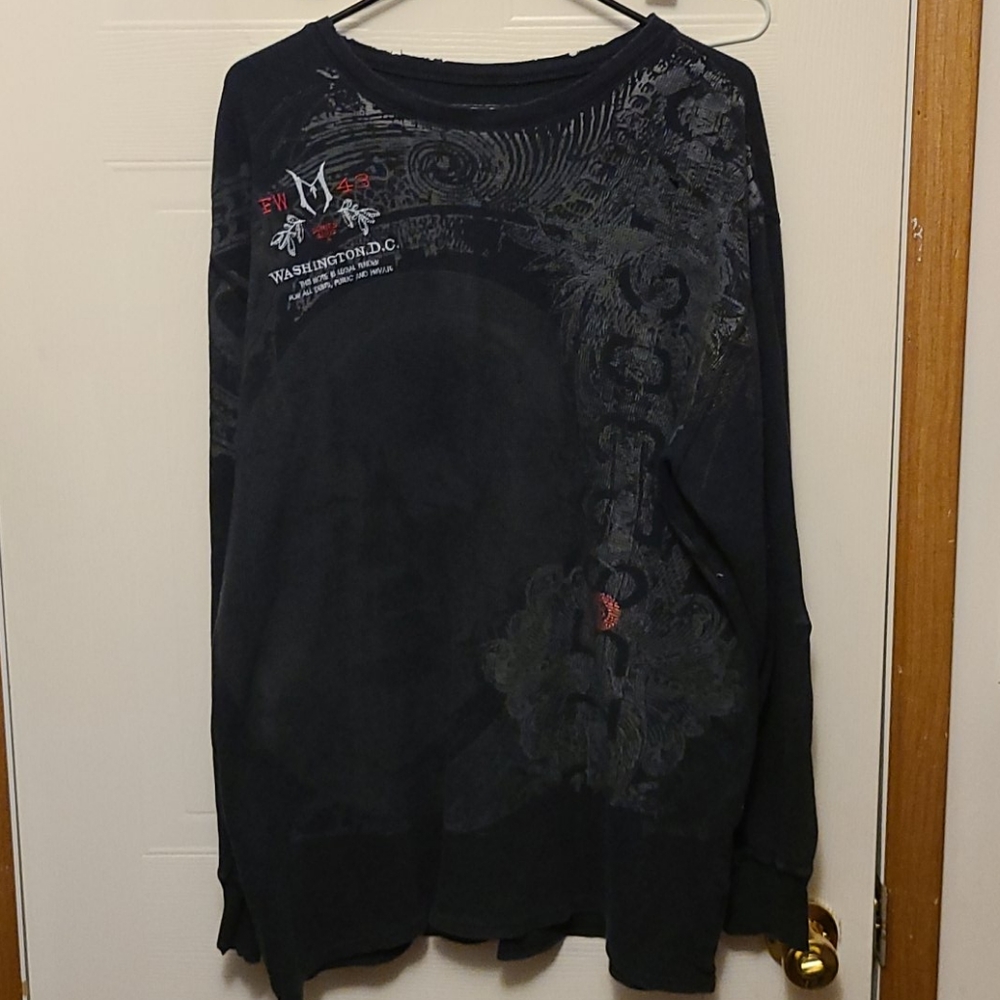 Black Monarchy thermal tee